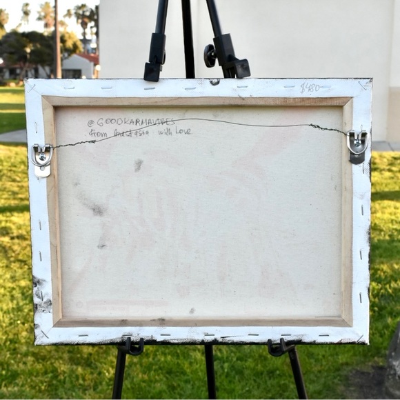 ⚜️ Acrylic painting “Baby Yoda and divine Grace”, Star Wars Din Grogu  Star Wars - Picture 3 of 7